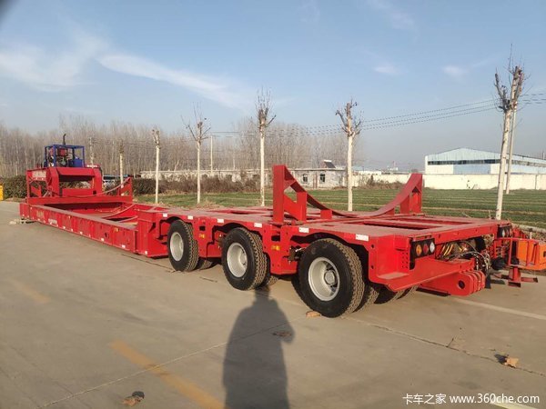 塔筒专用车，二次倒运车凹梁式低平板图片