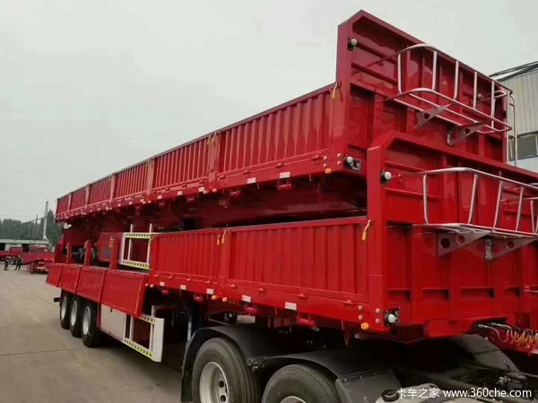 现车已上好牌照自卸半挂车图片