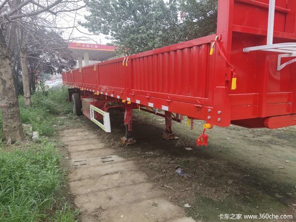 13米标车侧翻半挂车自卸半挂车图片