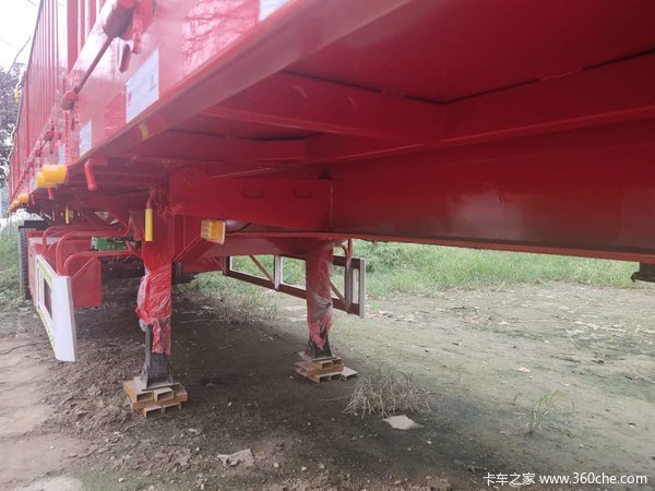 13米标车侧翻半挂车自卸半挂车图片