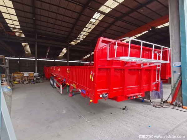 13米标厢侧反自卸半挂车图片