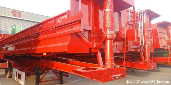 平板半挂车，后翻半挂车，侧翻半挂车自卸半挂车图片