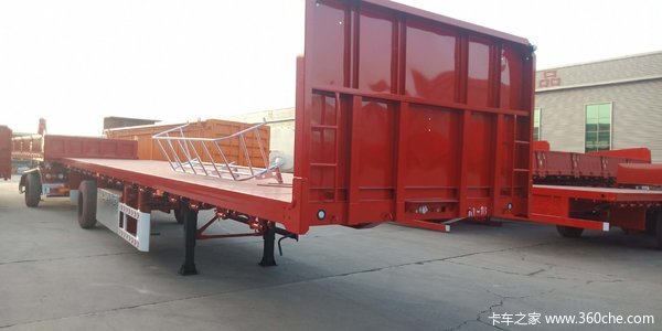 平板半挂车，后翻半挂车，侧翻半挂车自卸半挂车图片
