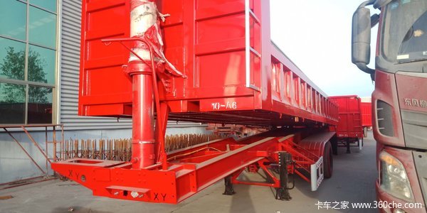 平板半挂车，后翻半挂车，侧翻半挂车自卸半挂车图片
