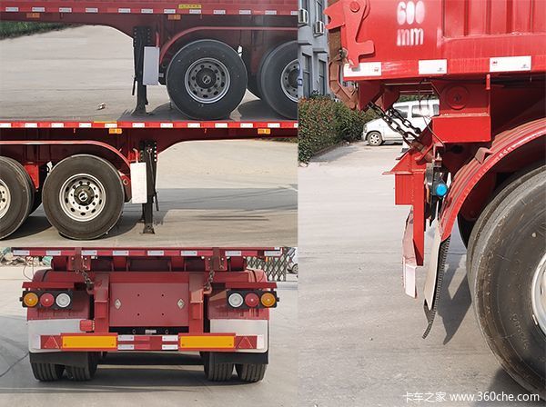 7.2米后翻自卸，专拉20尺集装箱全国可上户！自卸半挂车图片