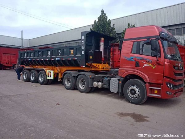 标车侧翻自卸半挂车后翻自卸半挂车现车自卸半挂车图片