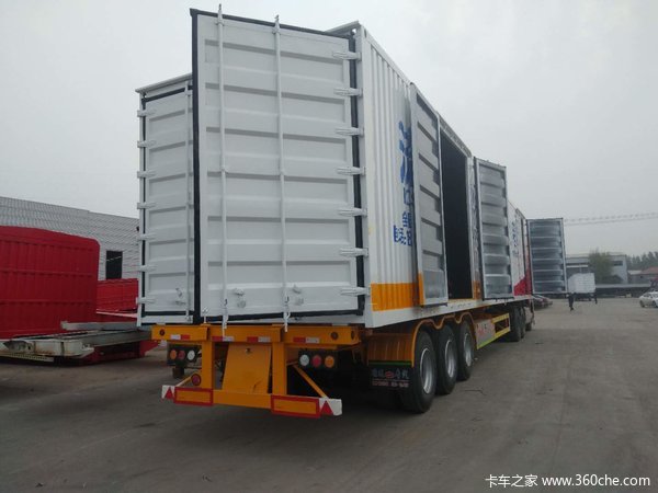 集装箱运输半挂车集装箱式半挂车图片