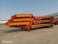 河北三线六轴低平板半挂车,四线八轴低平板半挂车等多轴低平板轴线挂车图片