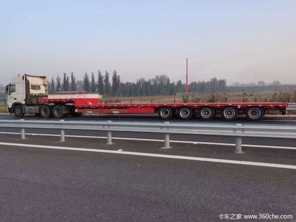 广东五线十轴低平板大件运输车，专业专注低平板大件车！欢迎选购低平板半挂车图片
