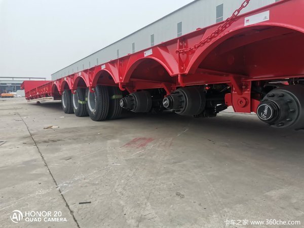 广东五线十轴低平板大件运输车，专业专注低平板大件车！欢迎选购低平板半挂车图片