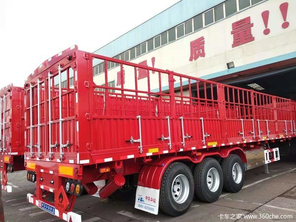 40英尺危险品骨架骨架式集装箱半挂车图片