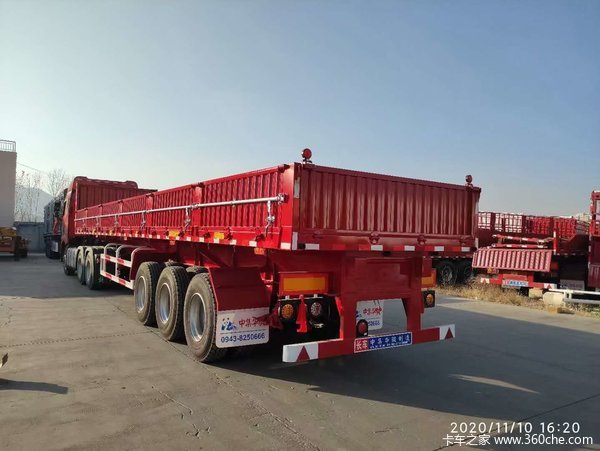 甘肃中集华骏侧翻半挂车自卸半挂车图片