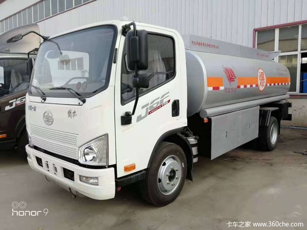 10立方解放J6F加油车罐式半挂车图片