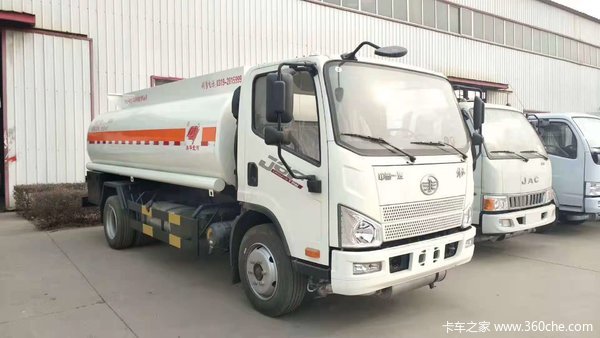 10立方解放J6F加油车罐式半挂车图片