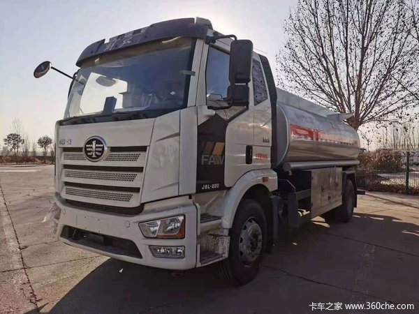 单车运油车罐式半挂车图片