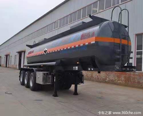 8类硫酸裸罐罐式半挂车图片