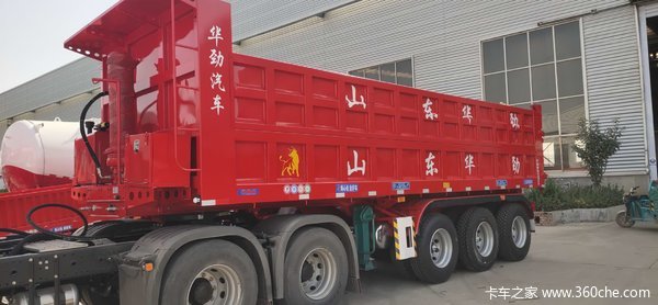 8.5米后翻自重7.3吨（含液压油7.5吨）自卸半挂车图片