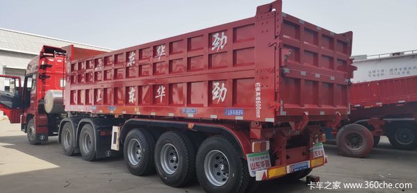 8.5米后翻自重7.3吨（含液压油7.5吨）自卸半挂车图片