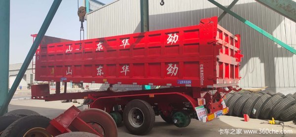 8.5米后翻自重7.3吨（含液压油7.5吨）自卸半挂车图片