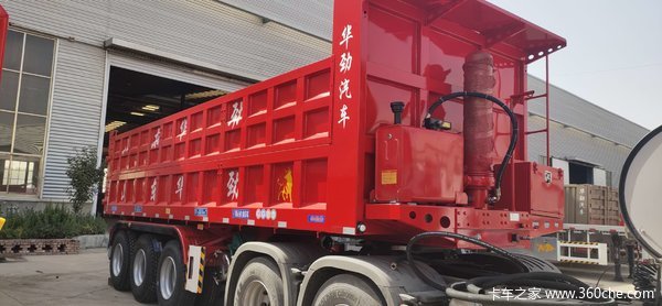 8.5米后翻自重7.3吨（含液压油7.5吨）自卸半挂车图片
