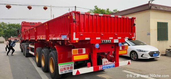 12米侧翻自卸砂石料专用（不怕查私改）自卸半挂车图片