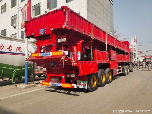 12米侧翻自卸砂石料专用（不怕查私改）自卸半挂车图片