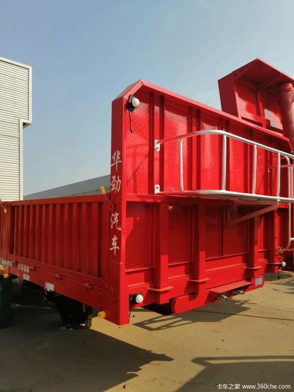 后翻自卸7.3吨侧翻自卸，下灰罐自卸半挂车图片