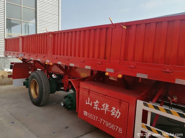 后翻自卸7.3吨侧翻自卸，下灰罐自卸半挂车图片