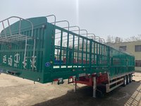 13米花篮半挂车,根据客户要求定做,新国标,五年不掉漆,仓栅式半挂车图片
