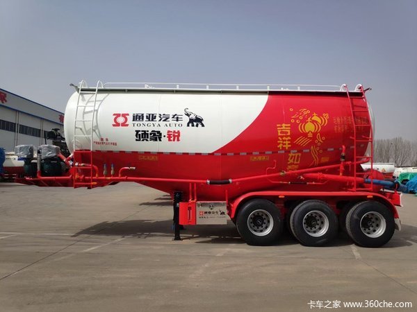轻量化，35方粉罐车粉粒物料运输半挂车图片
