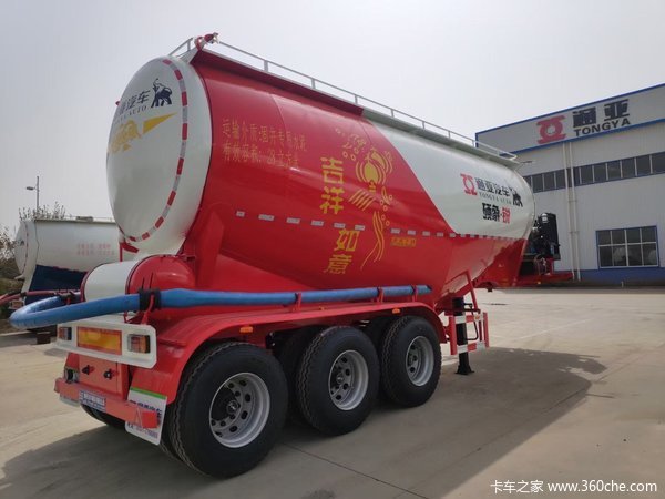 轻量化，35方粉罐车粉粒物料运输半挂车图片