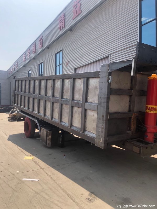9米一体后翻厢高1.6米不改型带户销售自卸半挂车图片