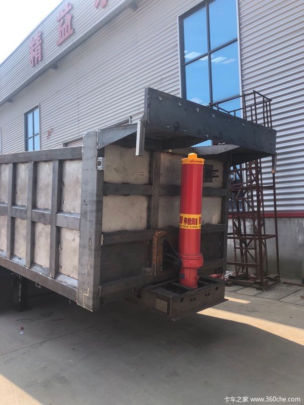 9米一体后翻厢高1.6米不改型带户销售自卸半挂车图片