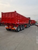 一体后翻自卸厢高1.6米不改型车长9米可以旧换新自卸半挂车图片