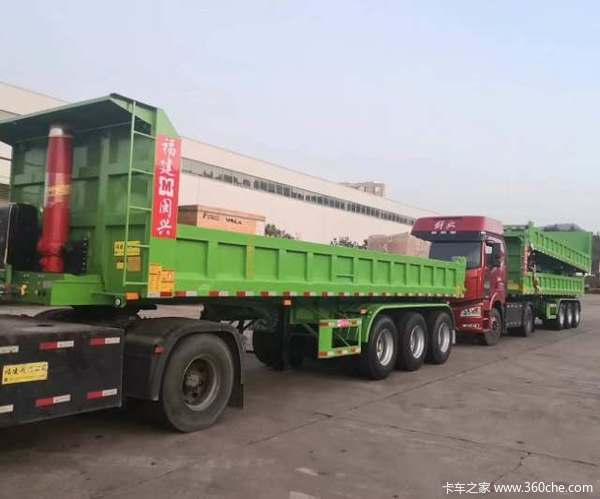 后翻自卸半挂车自卸半挂车图片