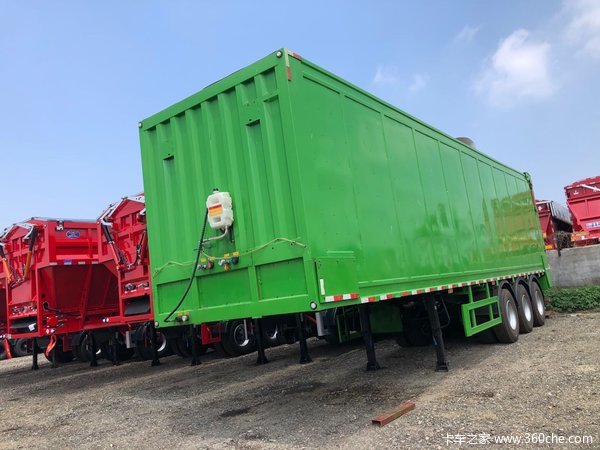 智能输送带自卸车自卸半挂车图片