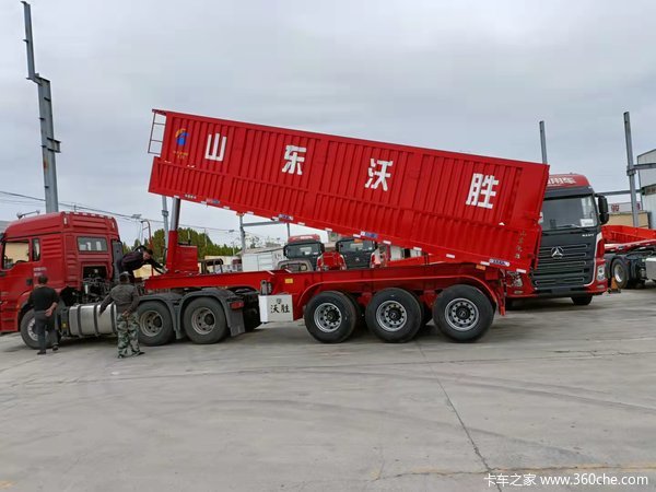 后翻自卸半挂车自卸半挂车图片