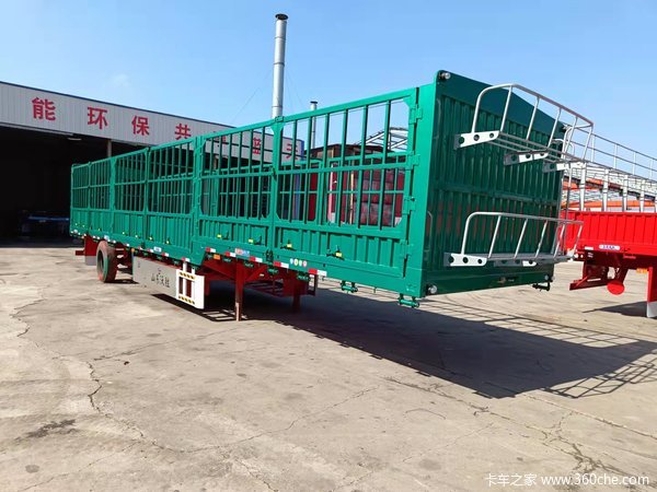 13米苍栅半挂车仓栅式半挂车图片