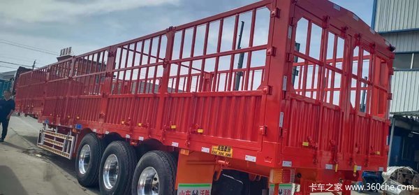 13米苍栅半挂车仓栅式半挂车图片