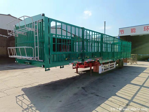 13米苍栅半挂车仓栅式半挂车图片