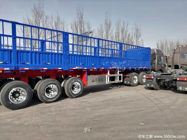 13米苍栅半挂车仓栅式半挂车图片