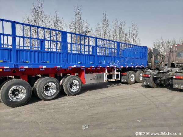 13米苍栅半挂车仓栅式半挂车图片