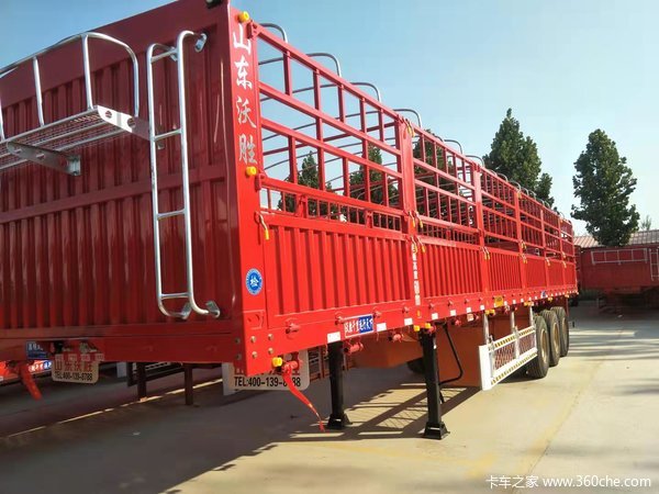 13米苍栅半挂车仓栅式半挂车图片