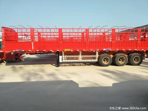 13米苍栅半挂车仓栅式半挂车图片