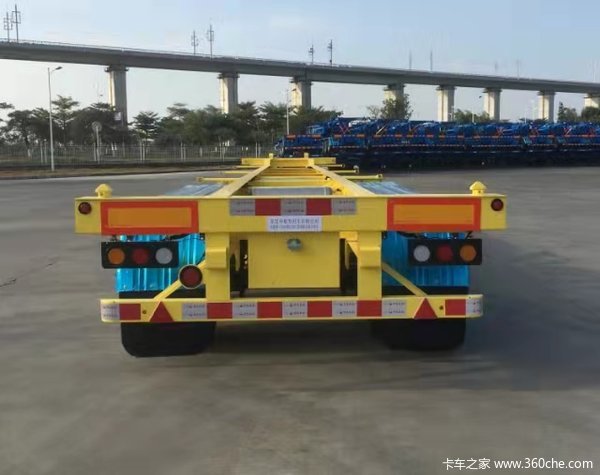 能办营运证中集45尺两骨架车（中集车辆厂家直营）集装箱式半挂车图片