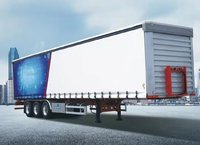 中集13.75米帘布半挂车(中集车辆厂家直营)厢式半挂车图片