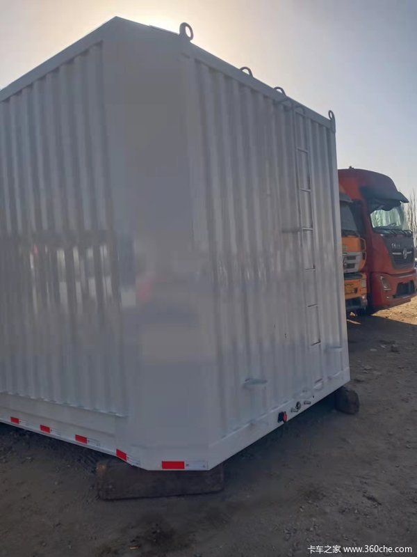 骨架快递箱整套13万骨架式集装箱半挂车图片
