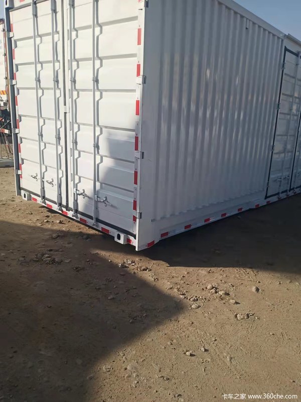 骨架快递箱整套13万骨架式集装箱半挂车图片