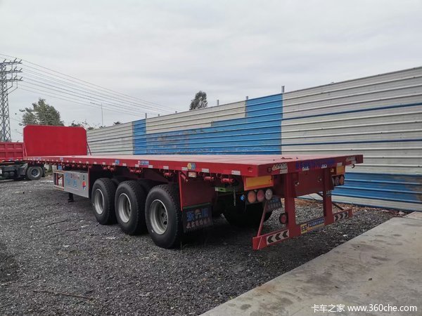 佛山华梁汽贸13米平板半挂车11米平板挂车厂家直销平板式半挂车图片