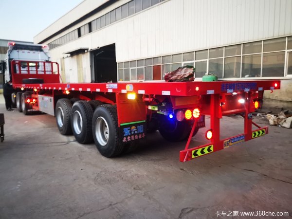 佛山华梁汽贸13米平板半挂车11米平板挂车厂家直销平板式半挂车图片